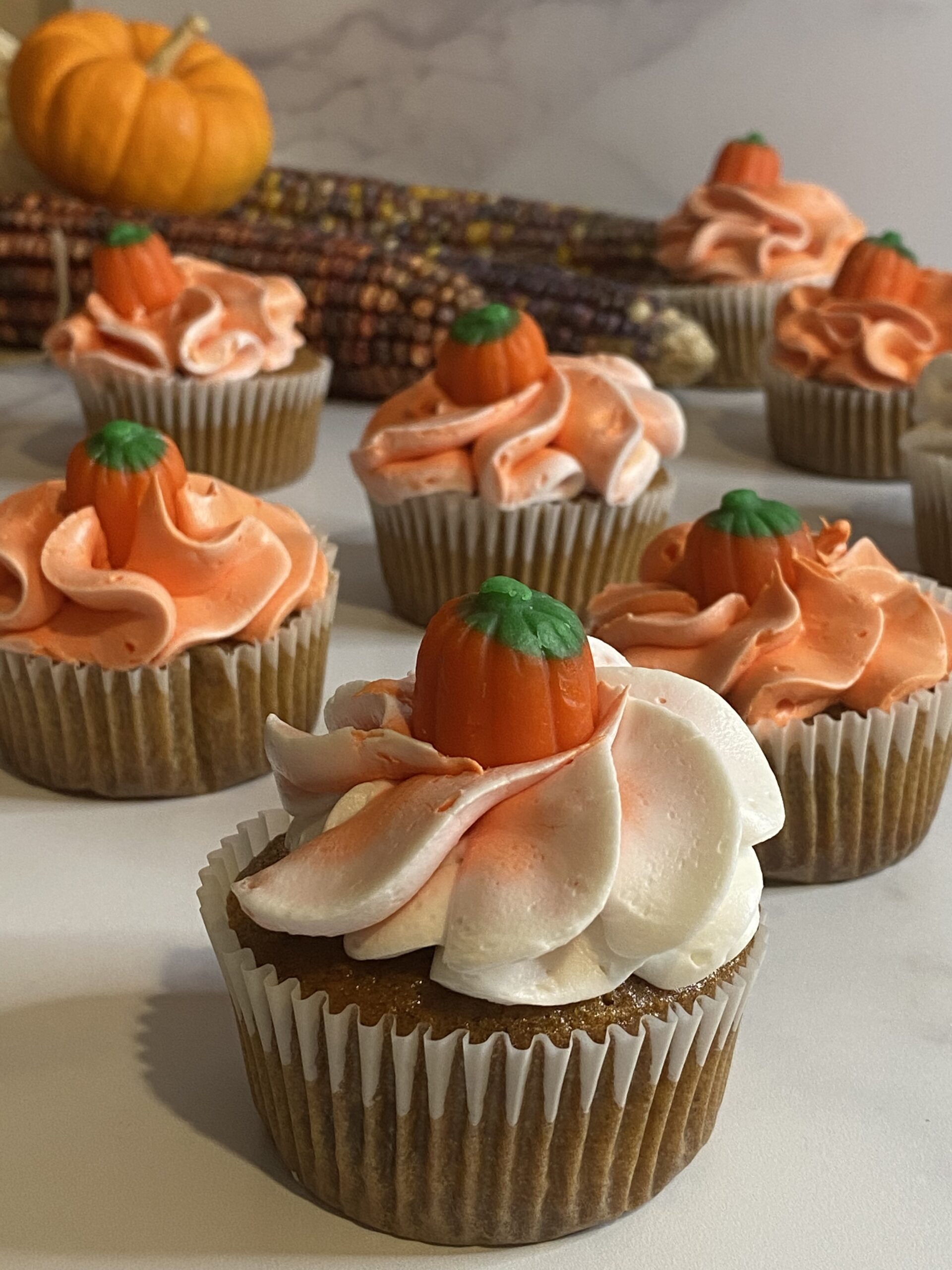 Pumpkin Patch Fall Cupcakes