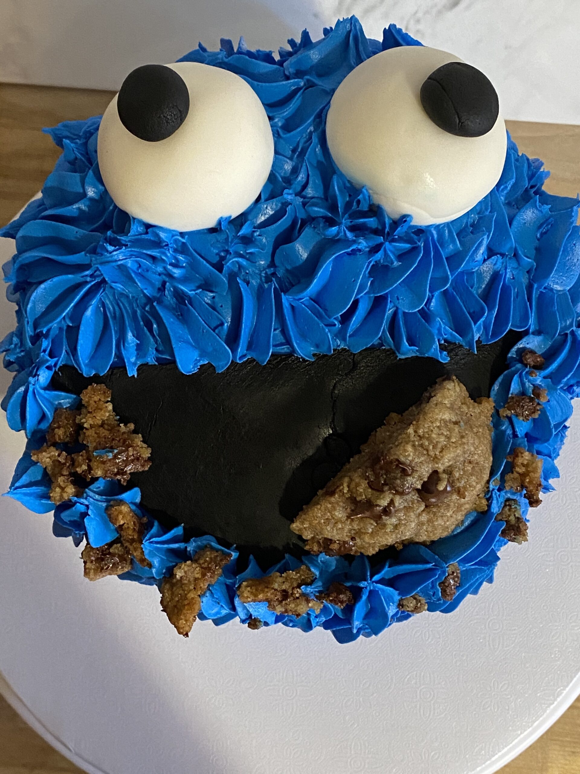 Cookie Monster Smash Cake